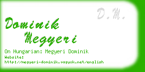 dominik megyeri business card